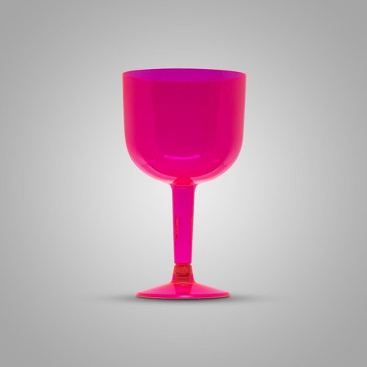 Taça Pit 500 Gin 16 Unidades 500ml Acrilico Rosa