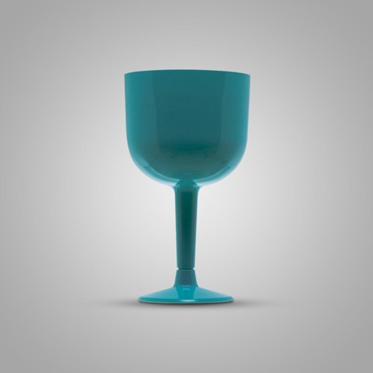 Taça Pit 500 Gin 32 Unidades 500ml Acrilico Azulado Azg