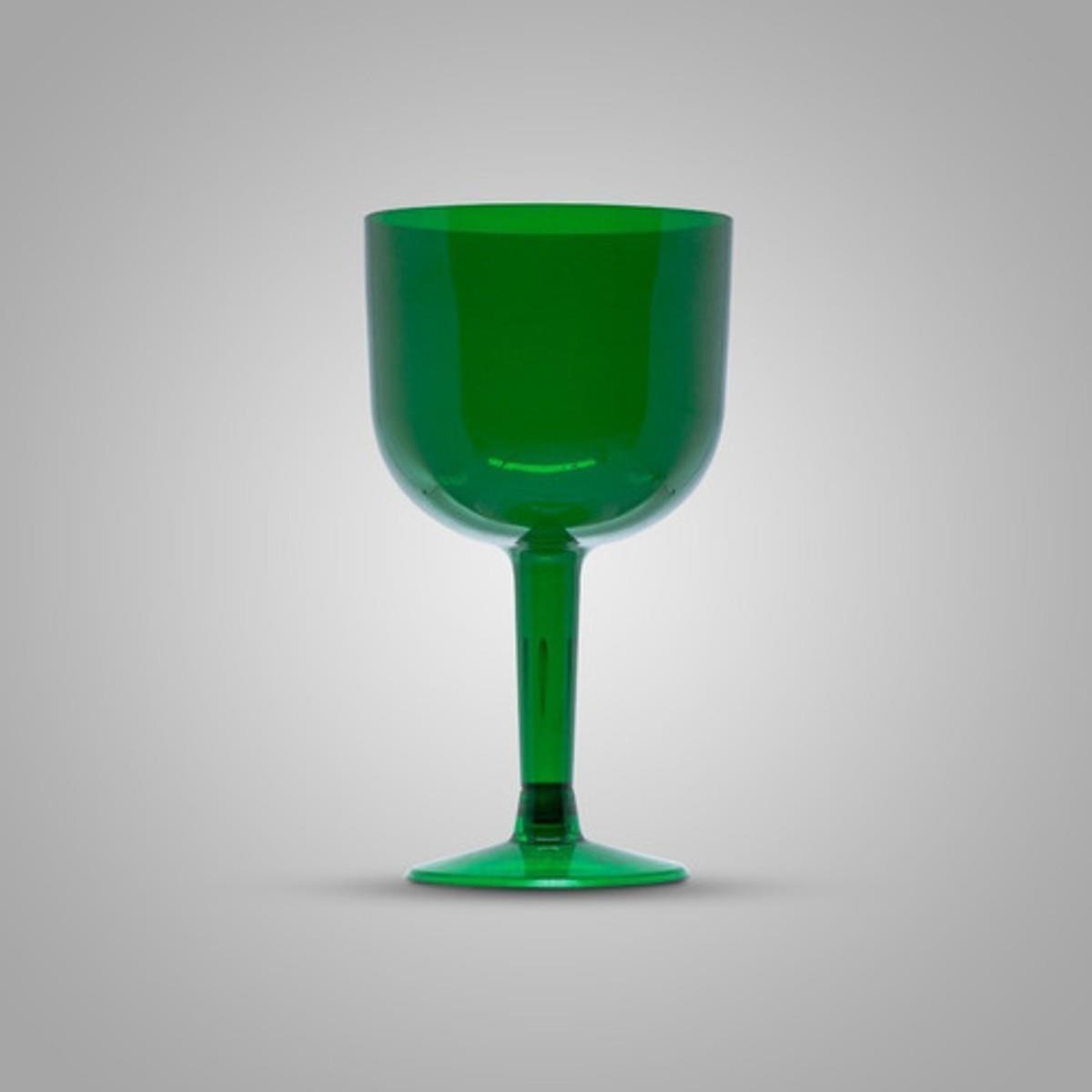 Taça Pit 500 Gin 8 Unidades 500ml Acrilico Verde