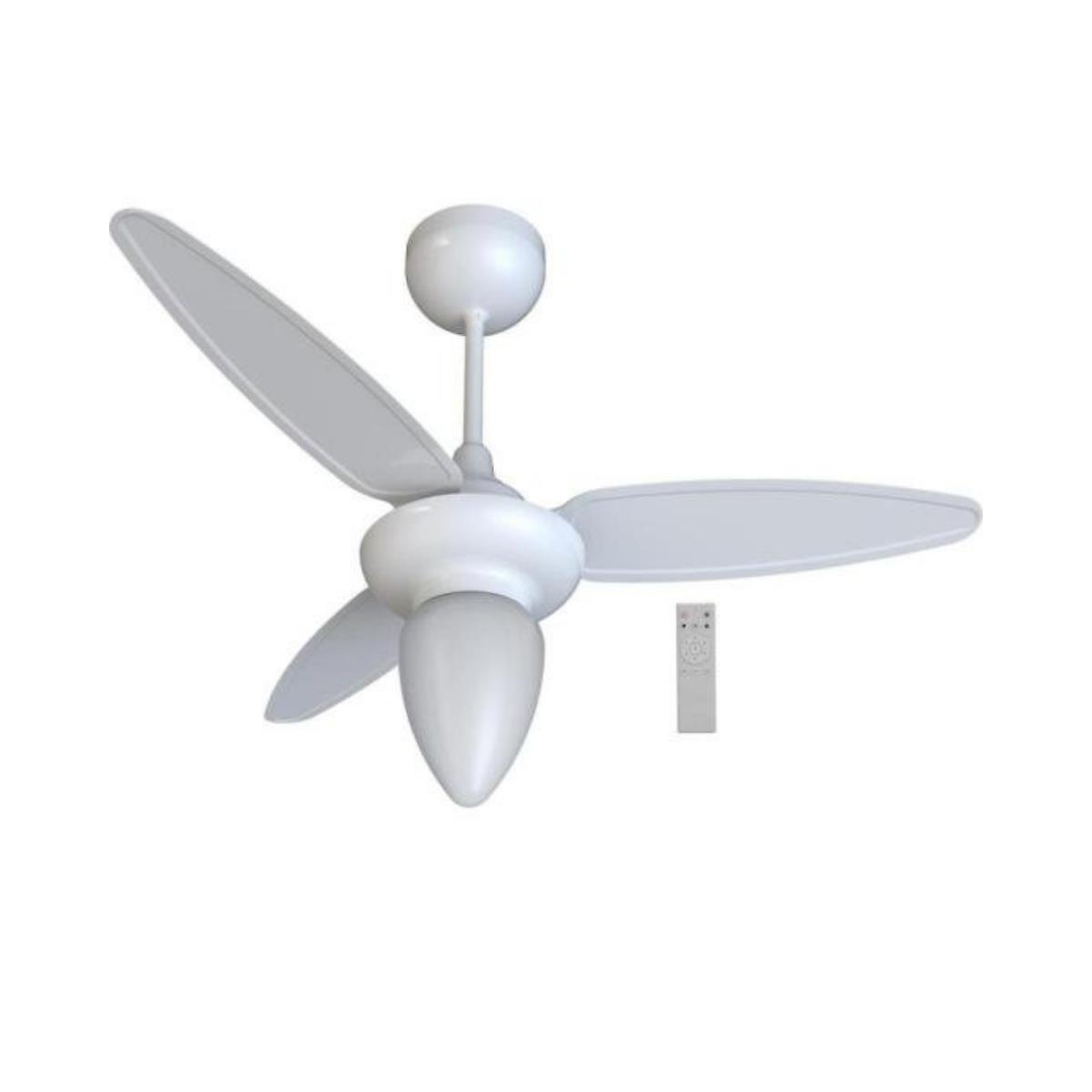 Ventilador de Teto Ventisol Wind 3 Pás Branco Bivolt