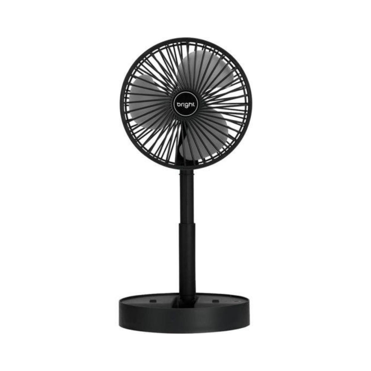 Ventilador Portátil Recarregável Bright VN003 Preto