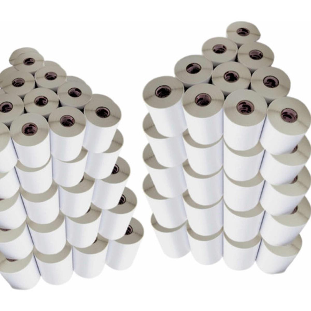 100 Rolos Etiqueta Bobina Adesiva Couchê 10x5cm (100x50mm)