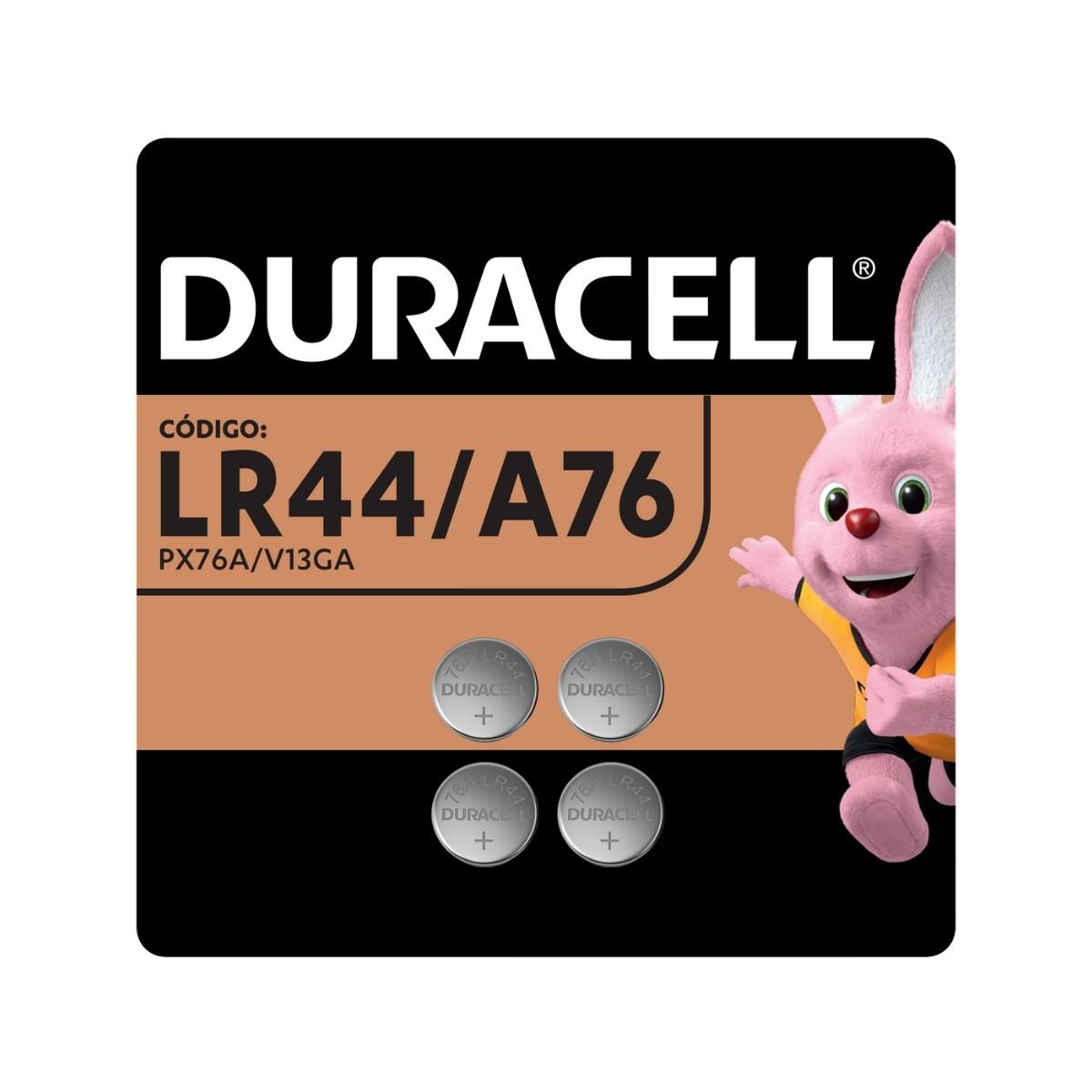 4 Pilhas Alcalinas Lr44 A76 Duracell