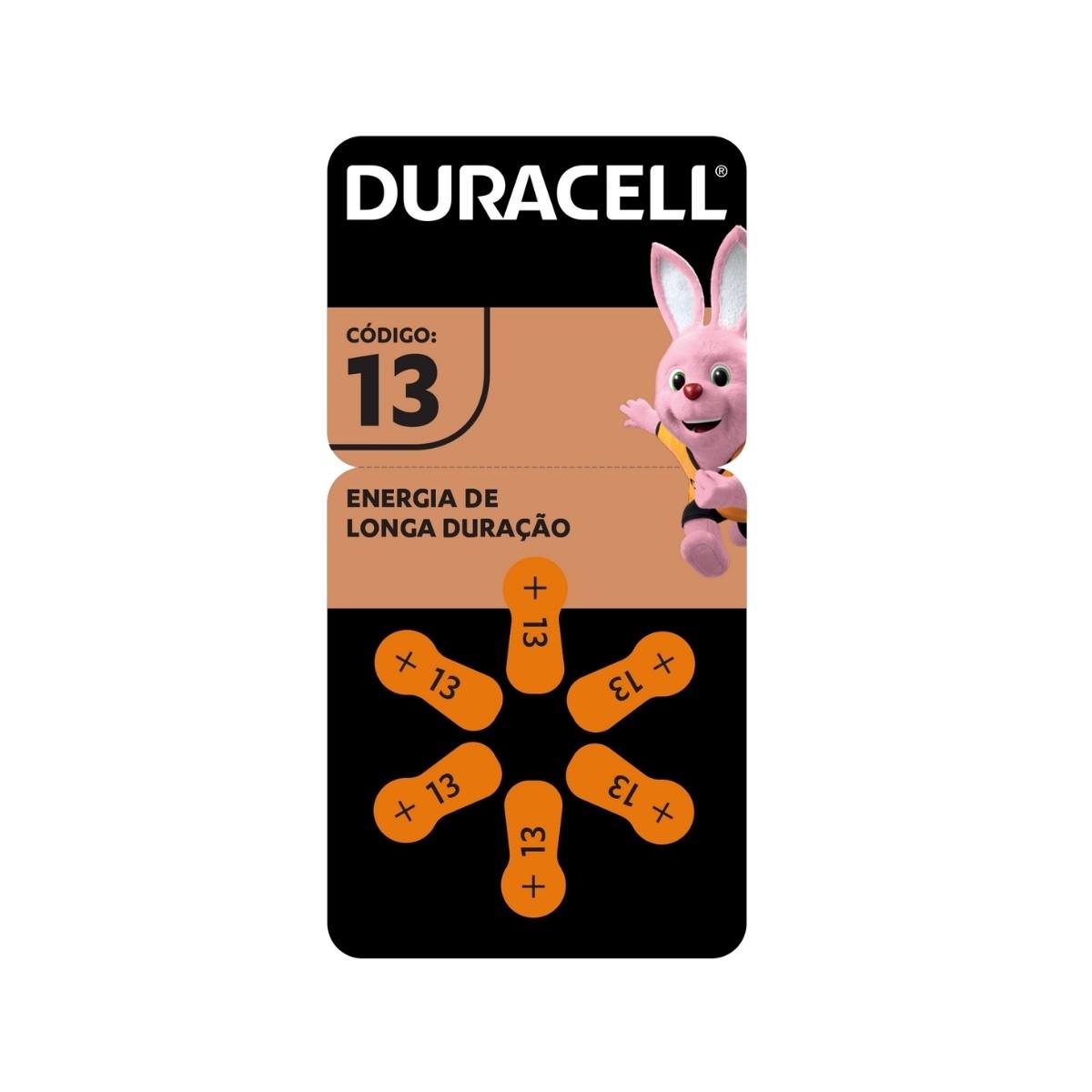 6 Baterias Auditivas 13 Duracell