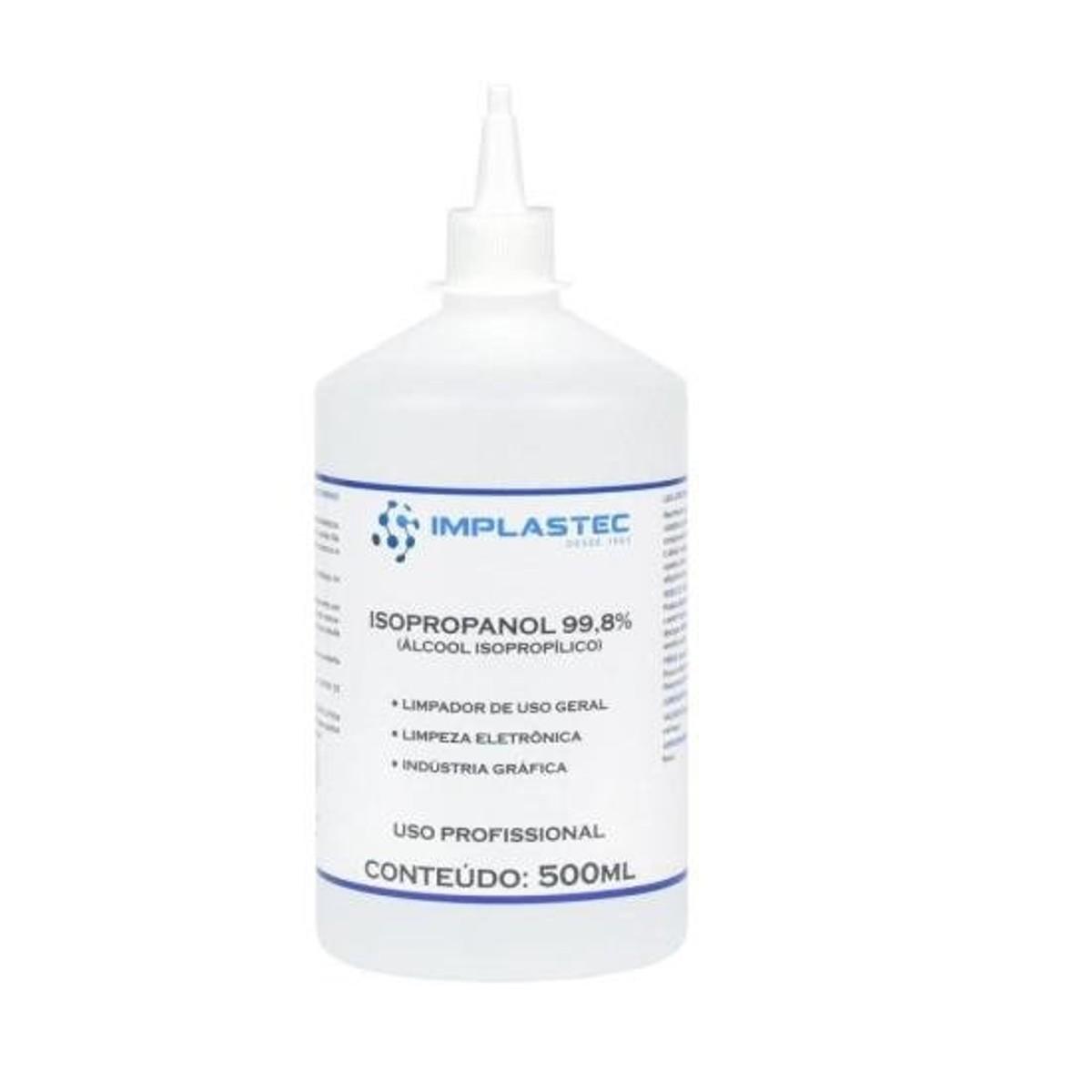 Álcool Isopropílico 500ml Isopropanol Implastec - CMC / 10