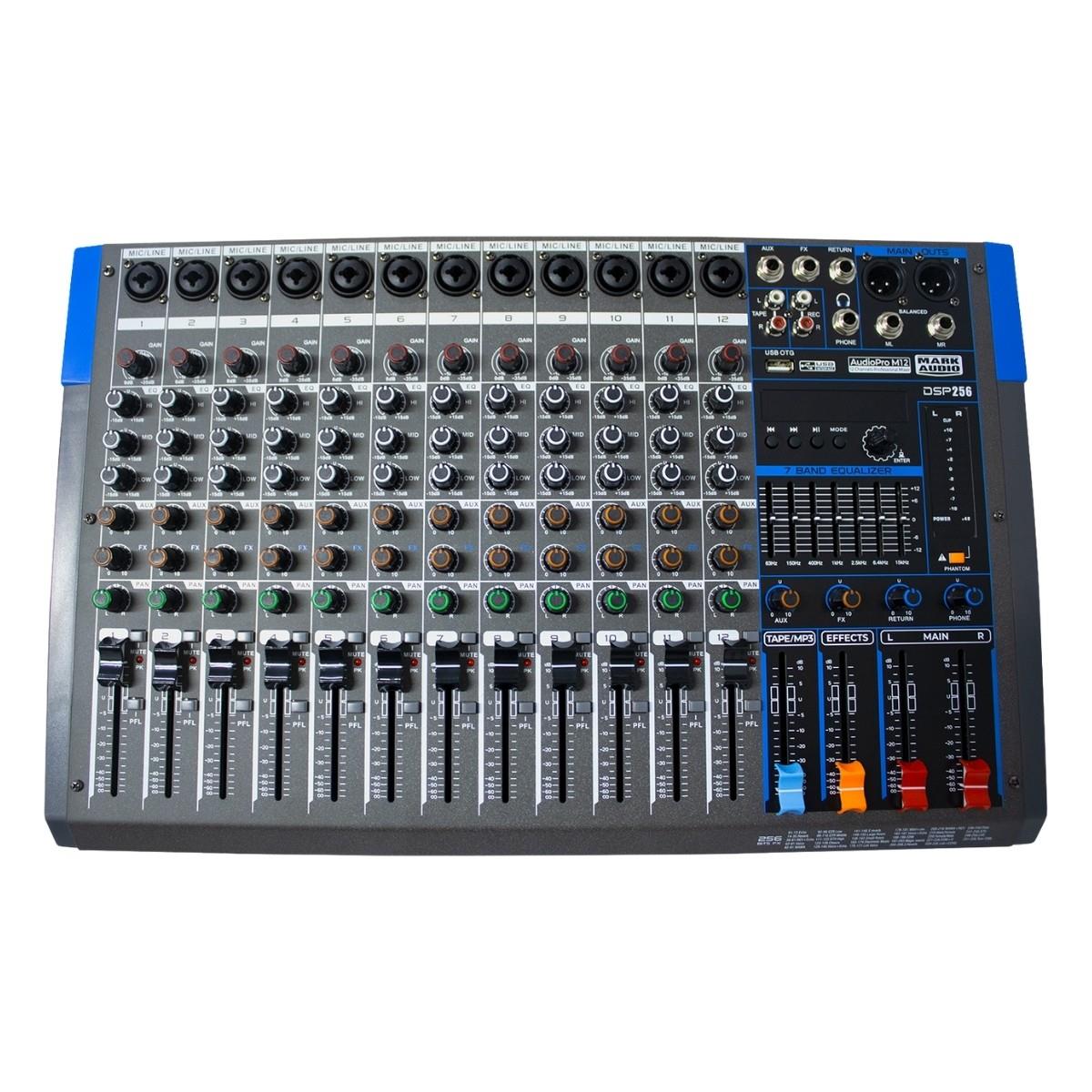 Audio Pro M12 - Mixer Mark Audio 12 Canais