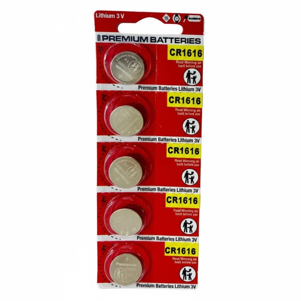 Bateria Cr1616 Cartela Com 05 Unidades Panasonic