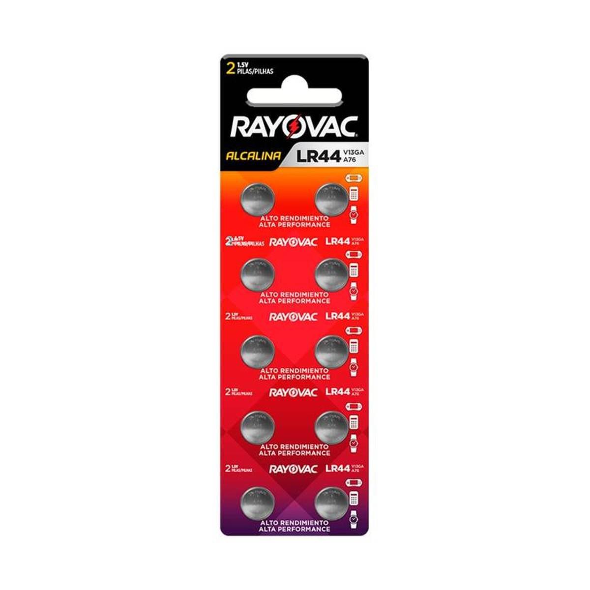 Bateria Lr44 V13ga-5 Lr44 (cartela Com 10 Unidades)
