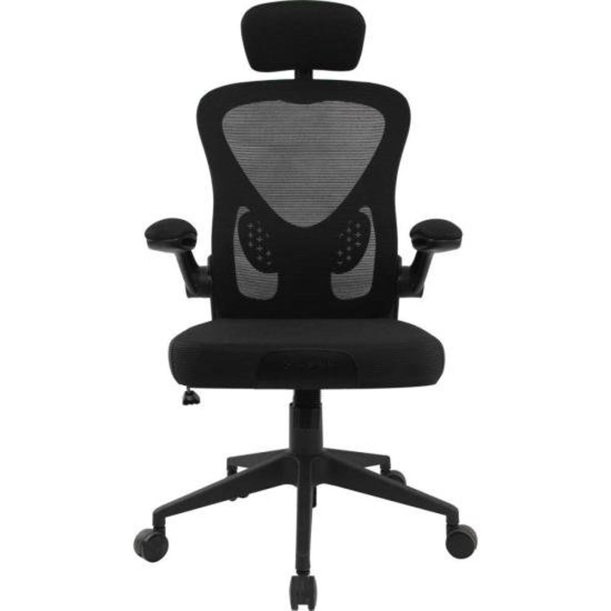 Cadeira de Escritório Ergonômica Fortrek Ergo Base Ajustável Preta