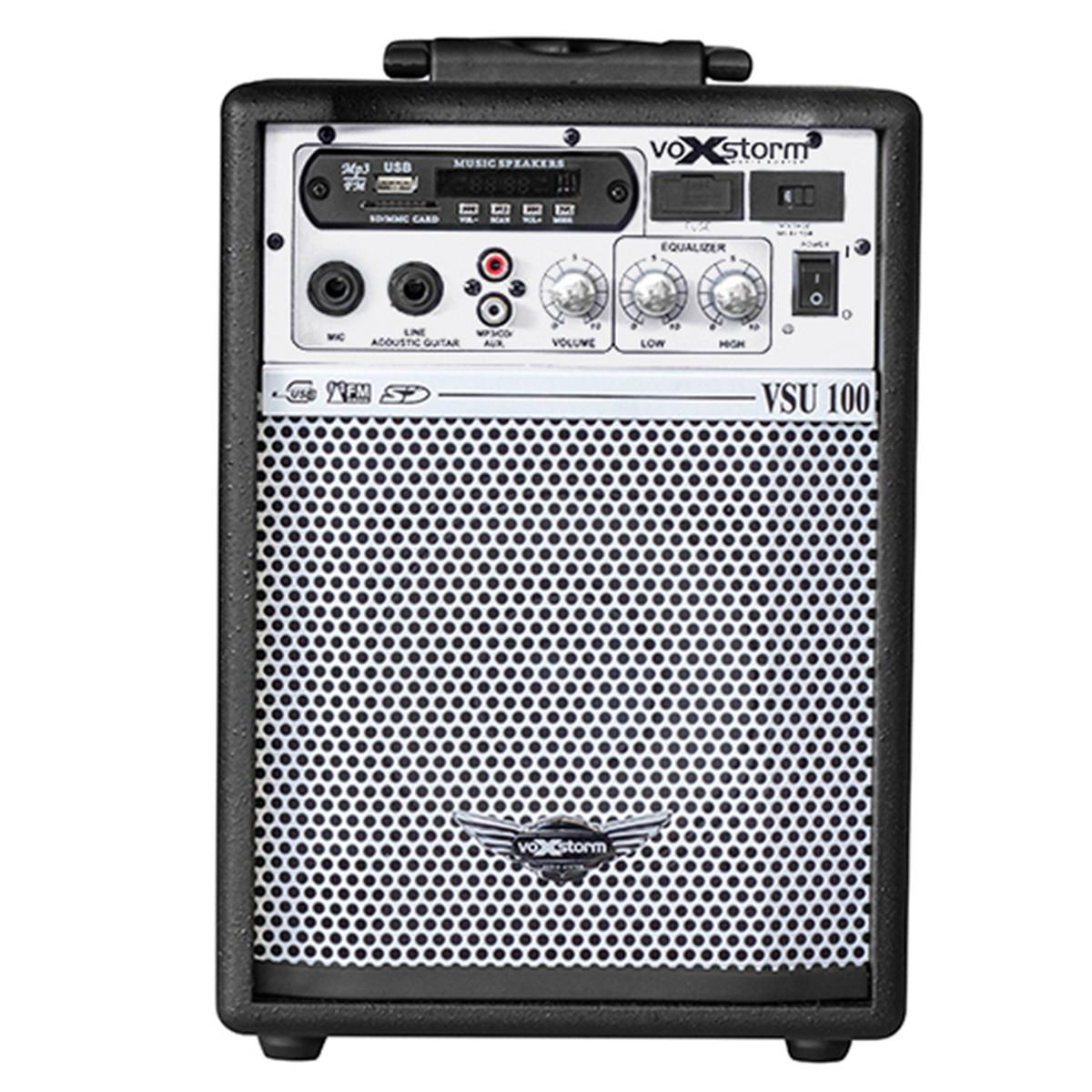 Caixa Multiuso Amplificada 6 Polegadas 15 W Rms - Voxstorm Vsu100 Usb