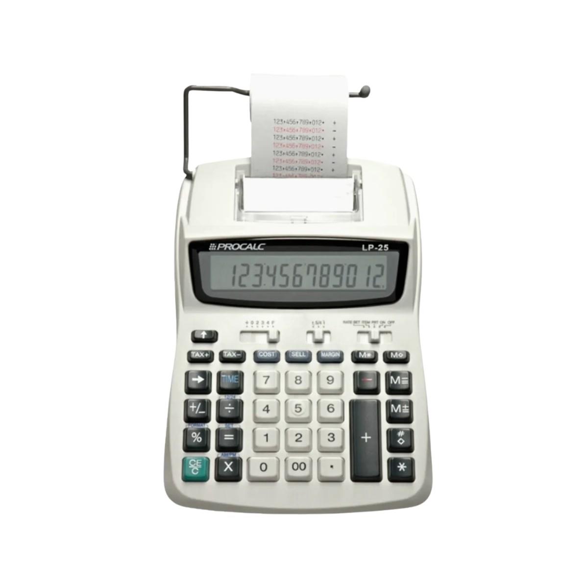 Calculadora Impressão 12 Dígitos Lp25 Bivolt Procalc