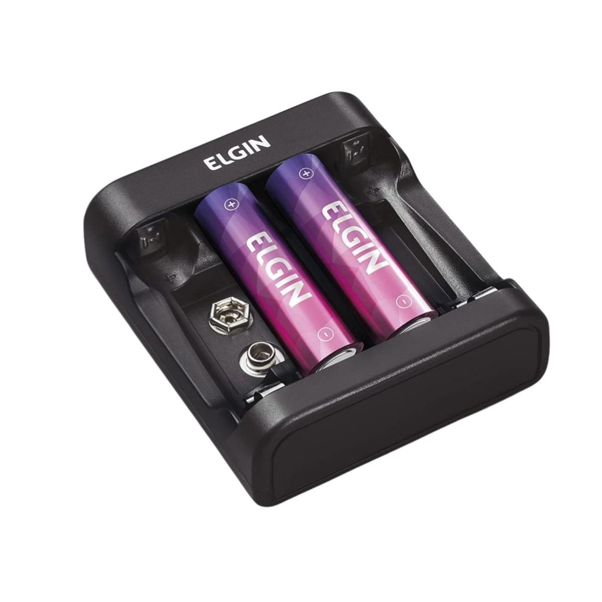 Carregador De Pilhas Usb Com 2x Aa1500mah