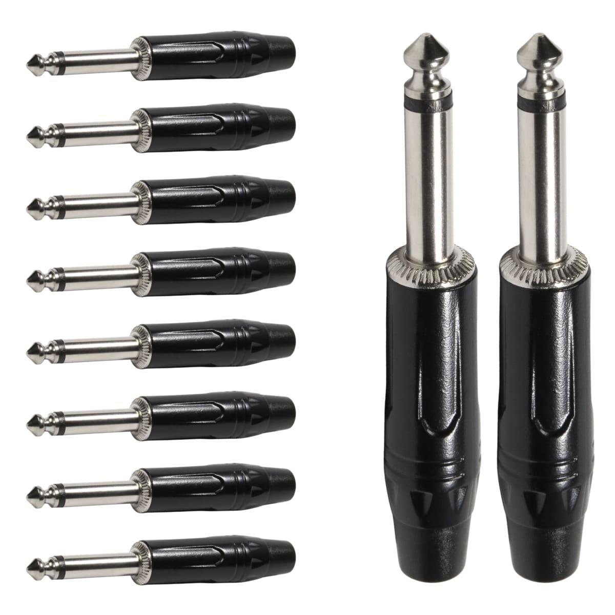 Conector P10 Macho Mono Ponta Niquel Storm 10 Unidades