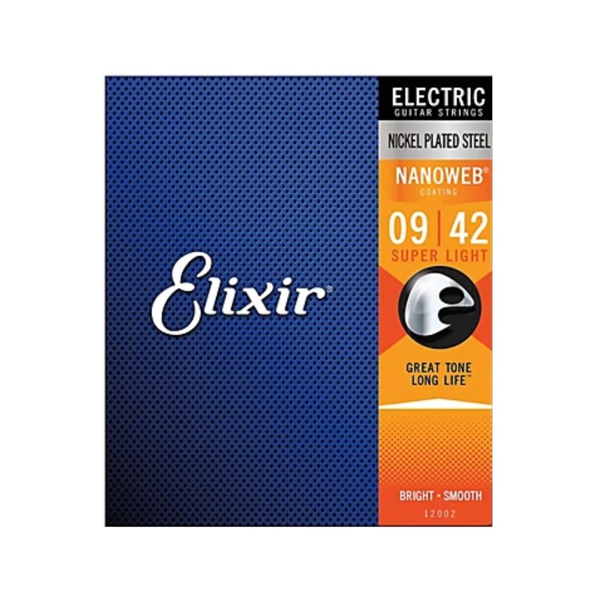 Cordas 009 Super Light Guitarra Nanoweb Elixir