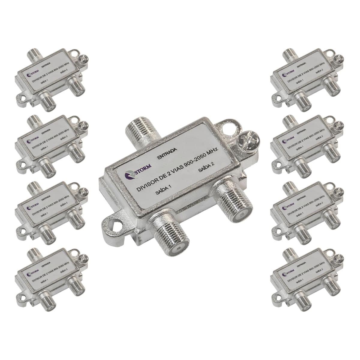 Divisor De Antena 1x2 5-2400mhz Satelite Storm 10 Unidades