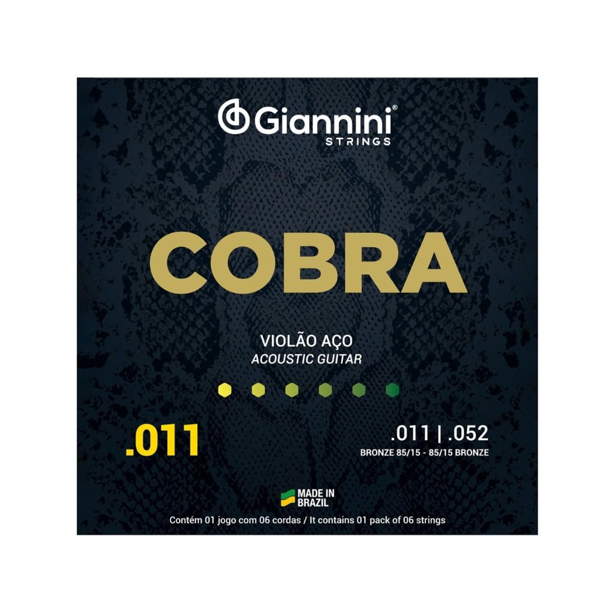 Encordoamento Giannini P/violão Bronze 85/15 0.011