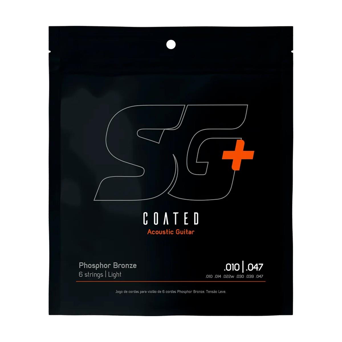 Encordoamento P/violão Fósforo Bronze Sg+ Revestido 010