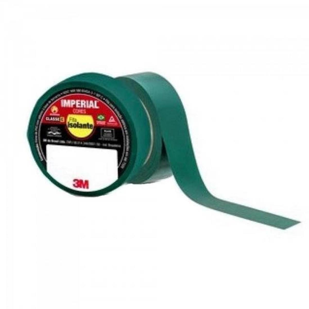 Fita Isolante 18mm x 10m Verde Imperial 3M - PCT / 10