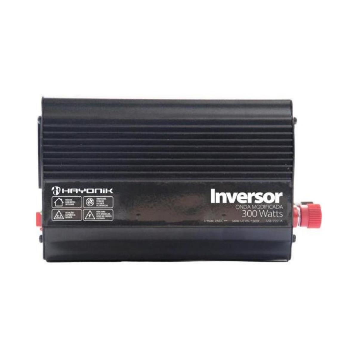 Inversor Automotivo HAYONIK MSW2103 Onda Modificada 300W 24V/127V