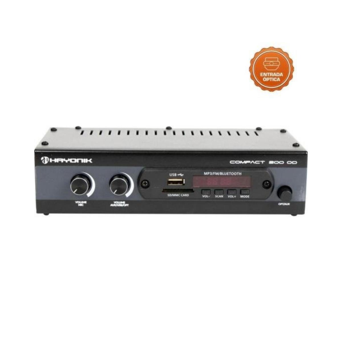 Amplificador Óptico Hayonik Compact 200 OD 20W RMS