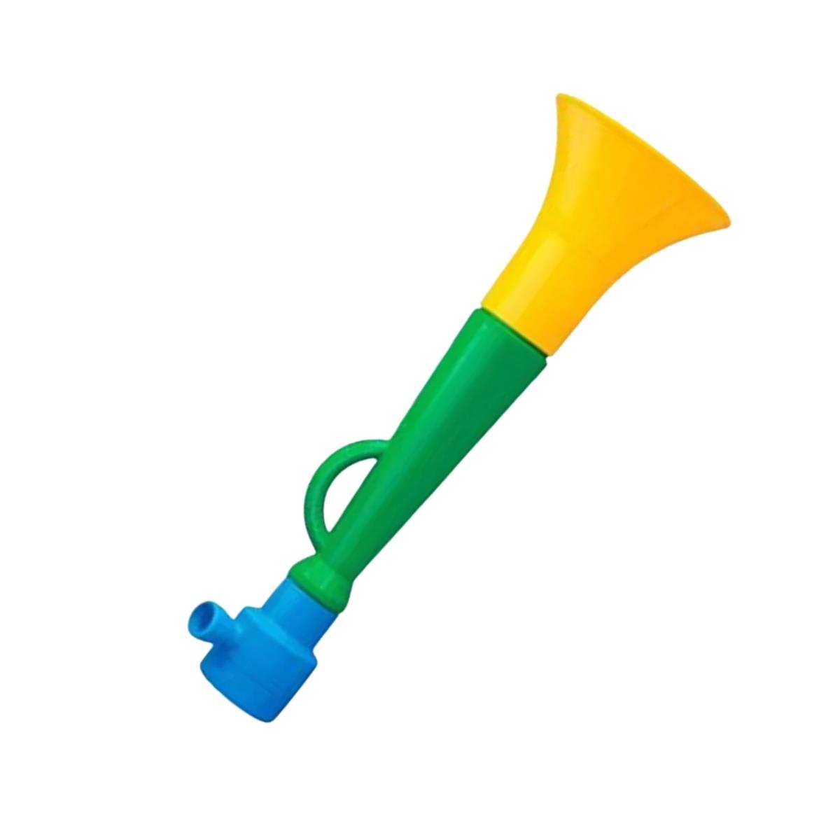 Corneta Vuvuzela Brasil N°3 Copa Do Mundo 29cm - Cor Sortida