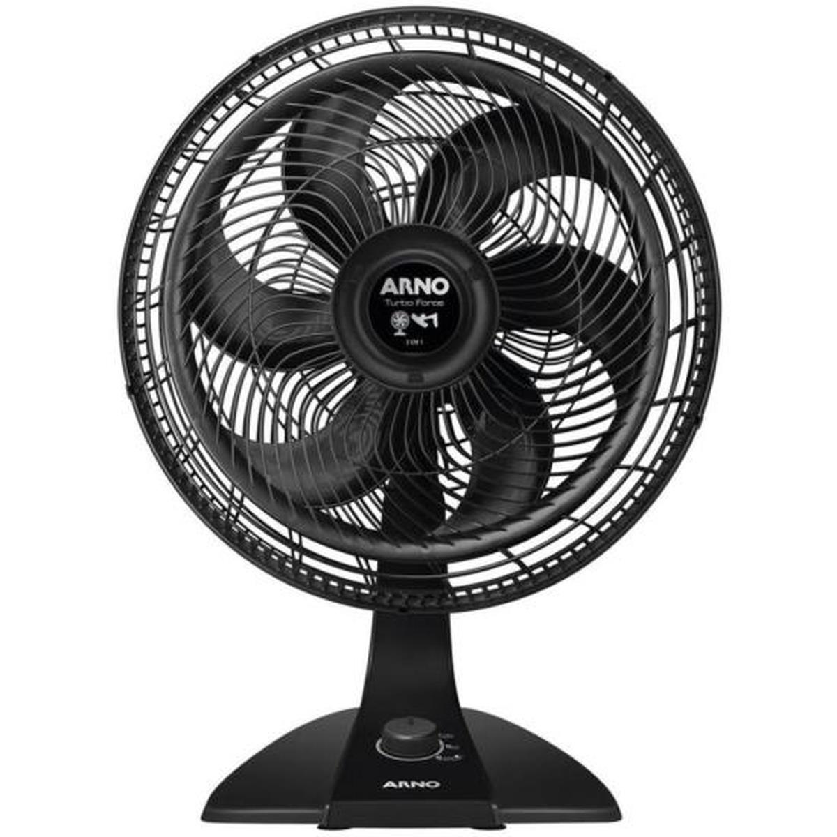 Ventilador Arno Turbo Force 2 em 1 Preto VF42 220v