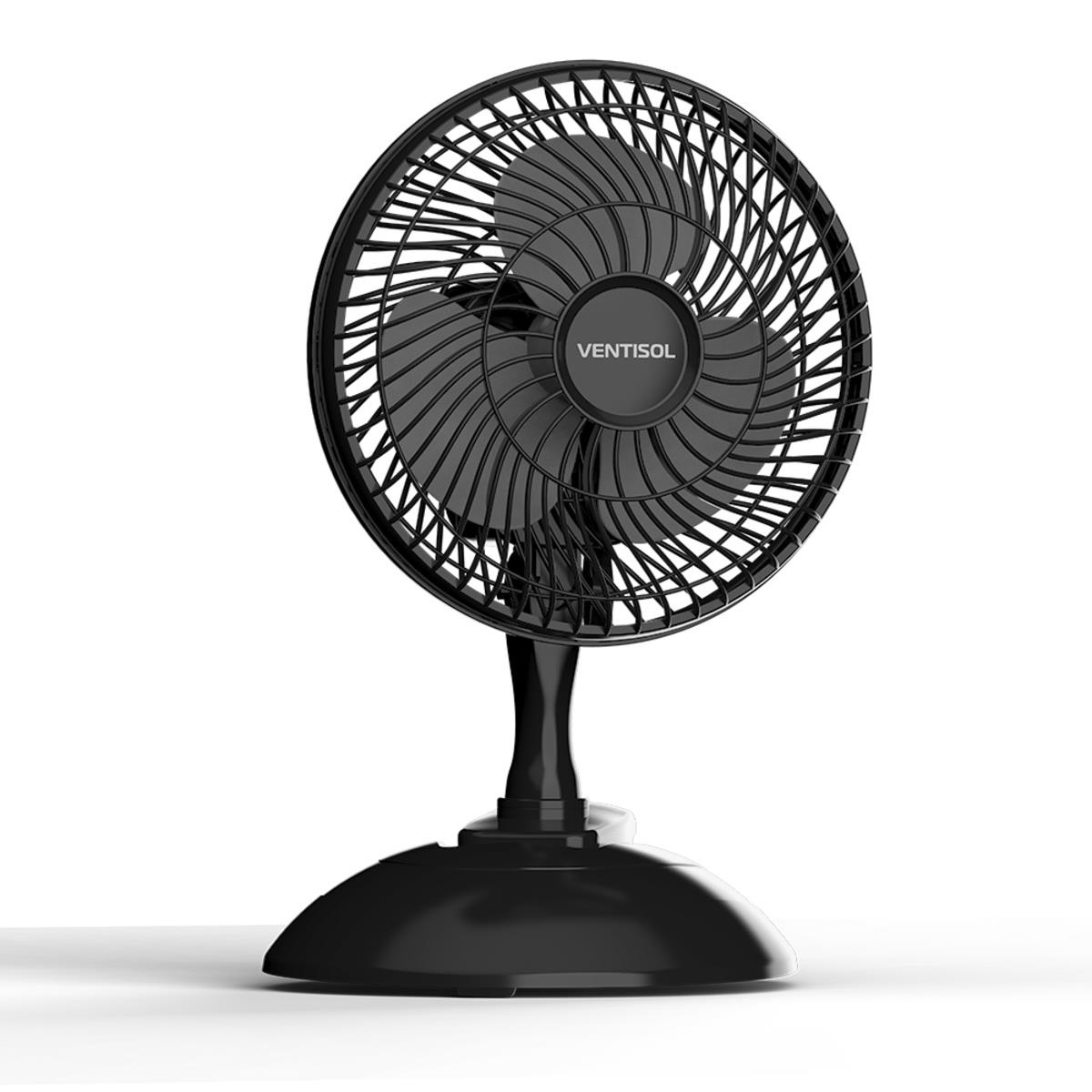 Mini Ventilador 20cm Portátil 127v Preto Ventisol
