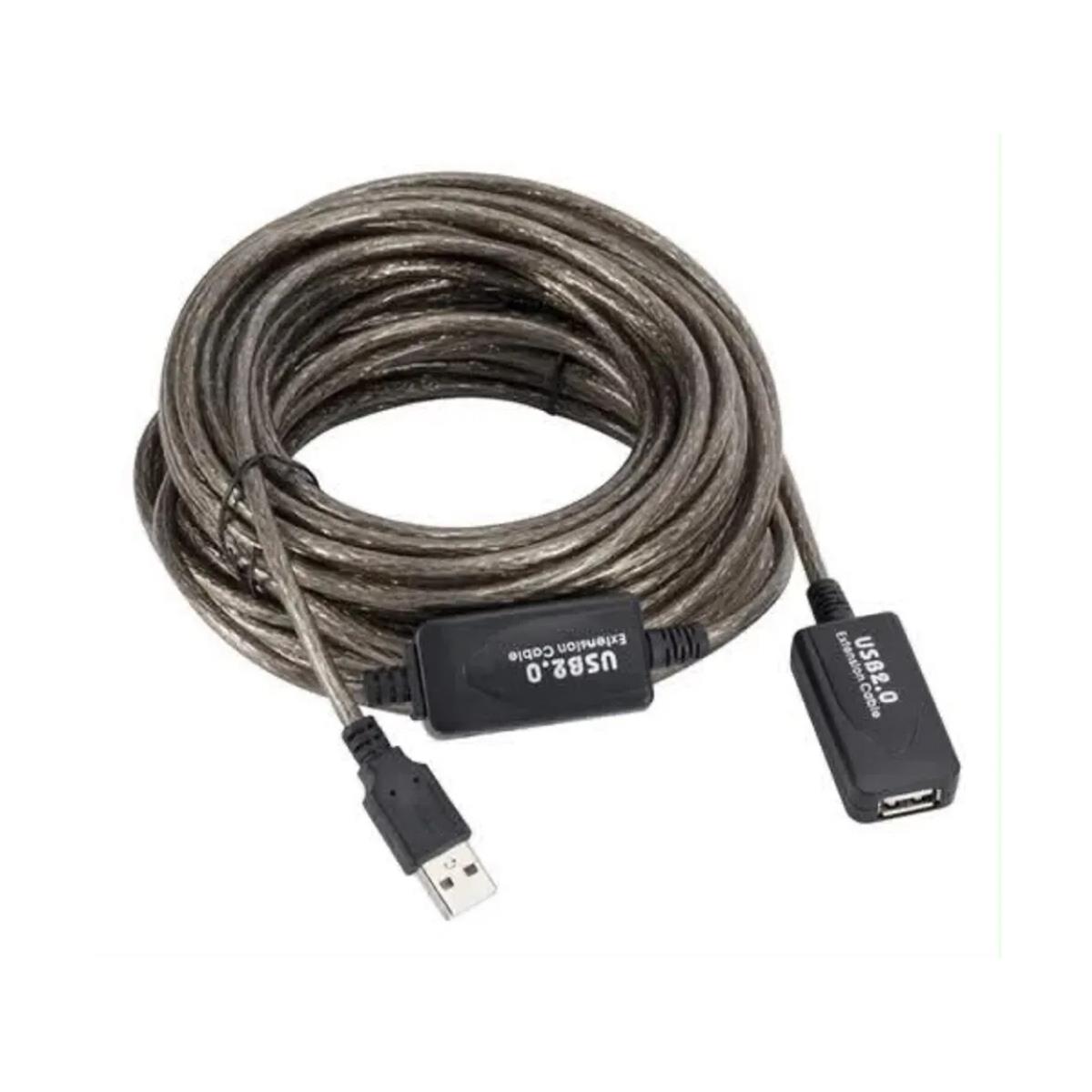 Cabo Extensor USB 2.0 Macho para Fêmea 20m