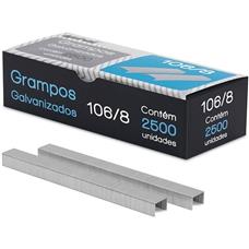 Caixa Grampo 106/8 Galvanizado Spiral - 2500 Unidades