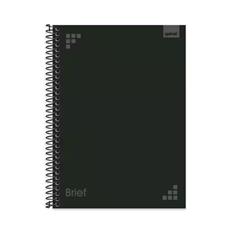 Caderno Capa Dura 1X1 Espiral 80 Folhas Brief Preto Spiral