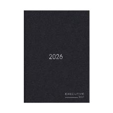 Agenda Diária Costurada 2026 Brief Executive 176 Folhas Preta 2633736 Spiral