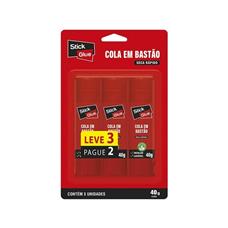 Cola em Bastão 21g Stick Glue - 6 Unidades