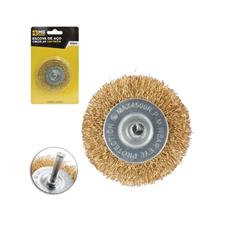 Escova de Aço Circular Ondulada com Haste 2½'' GB59265 MB Tools 65mm