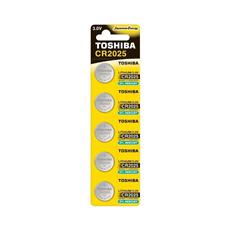 Cartela Pilha Bateria 3V CR2025 Toshiba - 5 Unidades
