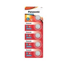 Cartela Pilha Bateria 3V CR2032 Panasonic - 5 Unidades