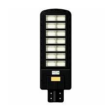 Luminária Poste Pública Refletor Solar Controle Led 700W Zem Preto