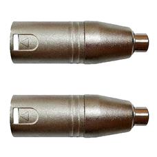 Adaptadores Rca Fêmea P/xlr 3p Macho Niq. Wc 245 Ad 02 Unidades Wireconex