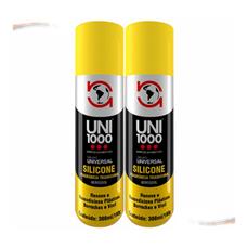 Kit 2 Silicone Spray Lubrifica Alta Performance Carro Novo