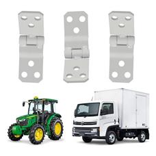 Kit 3 Dobradiças Porta Linha Agrícola Baú Cabine Uso Geral - UN / 3