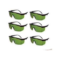 Kit 6 óculos De Proteção Lazer Luz Pulsada Epi Verde Jaguar