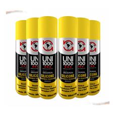 Kit 6 Silicone Spray Lubrificante Alta Proteção Carro Novo