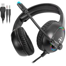 Headset Gamer Fortrek Holt P2 + USB RGB Preto