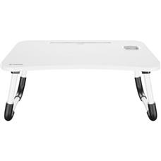 Mesa para Notebook Portátil Fortrek Lapdesk com Gaveta Embutida Branco