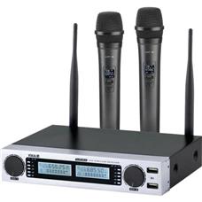 Microfone Sem Fio Duplo VLR502 Plus Vokal