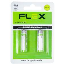 Pilha Aaa Alcalina Cartela Com 2 Unidades Flex