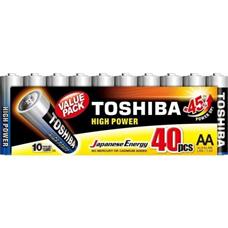 Pilha Alcalina AA 1,5V LR6GCP (C/40 Pilhas) Toshiba
