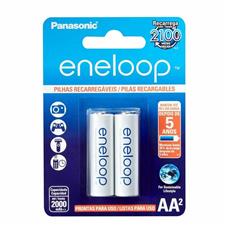 Pilha Recarregável Eneloop Std Aa2 Panasonic 02 Unidades