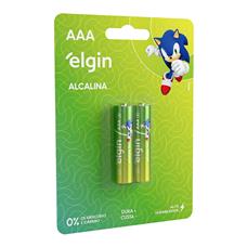 Pilha Alcalina Aaa2 Elgin Cartela Com 02 Unidades