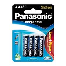 Pilha Comum Aaa Palito Panasonic Sm-8 R03ual/l8p6