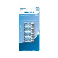 Pilhas Alcalina Philips Aaa Lr03p16bp/59